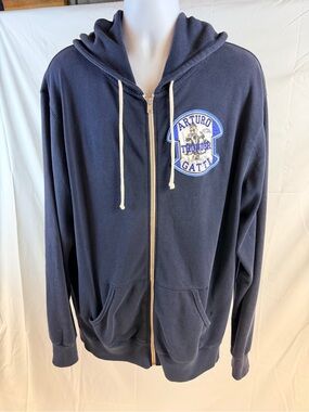 Roots Of Fight Arturo Gatti Navy Full-Zip Hoodie Jacket